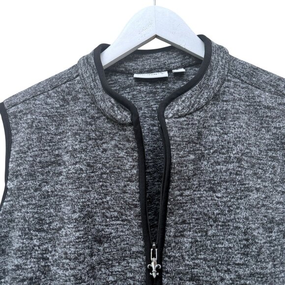 Susan Graver Fleece Vest XL Womens Zip Front Jacket Heather Gray Casual Cozy - Picture 3 of 9